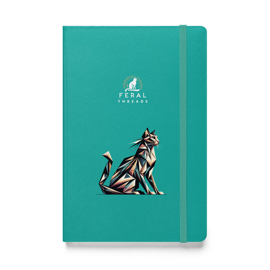 Faceted Feline Notebook by Feral Threads